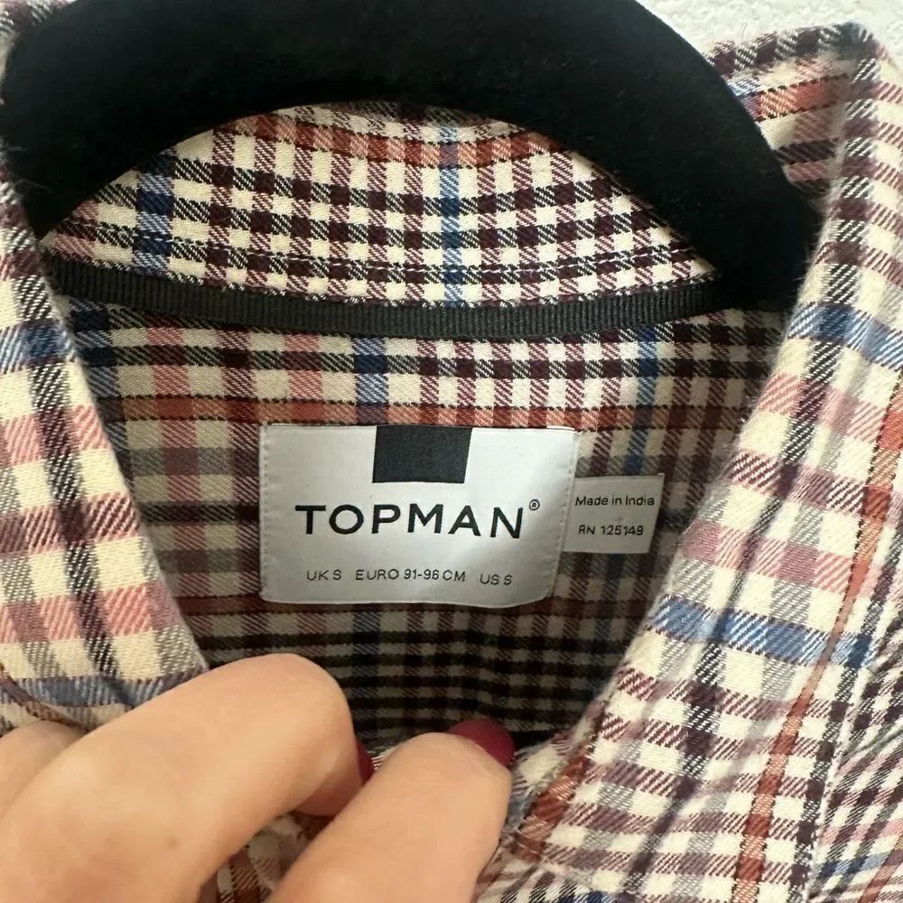 Top Man Flannel Button Up - Picture 4 of 7